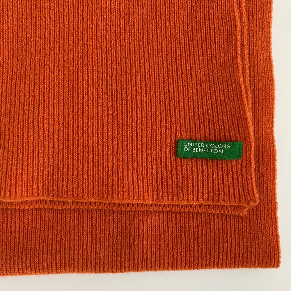United Colors of Benetton Orange Knit Scarf
